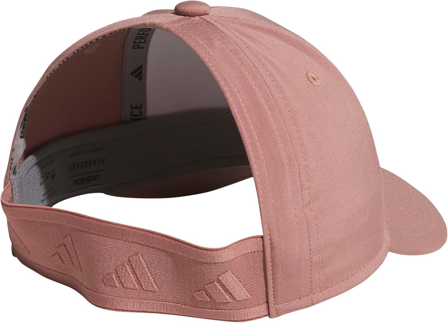 image:imageadidas Womens Backless Ponytail Hat Open Back Baseball CapWarm Clay PinkWonder Alumina Grey2
