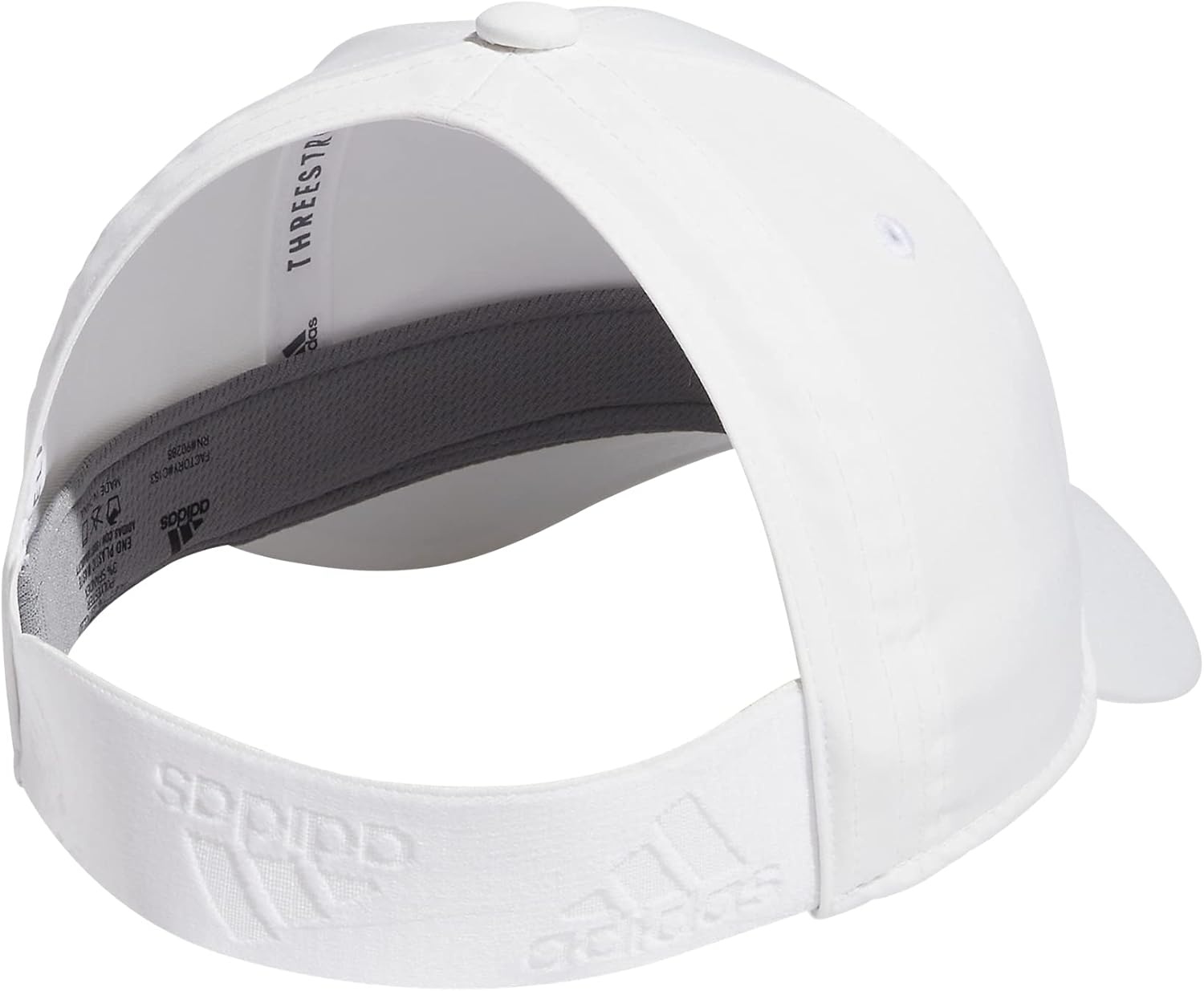 image:imageadidas Womens Backless Ponytail Hat Open Back Baseball CapWhiteBlack1