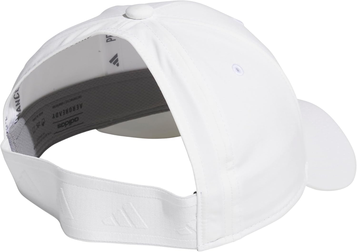 image:imageadidas Womens Backless Ponytail Hat Open Back Baseball CapWhiteBlack2