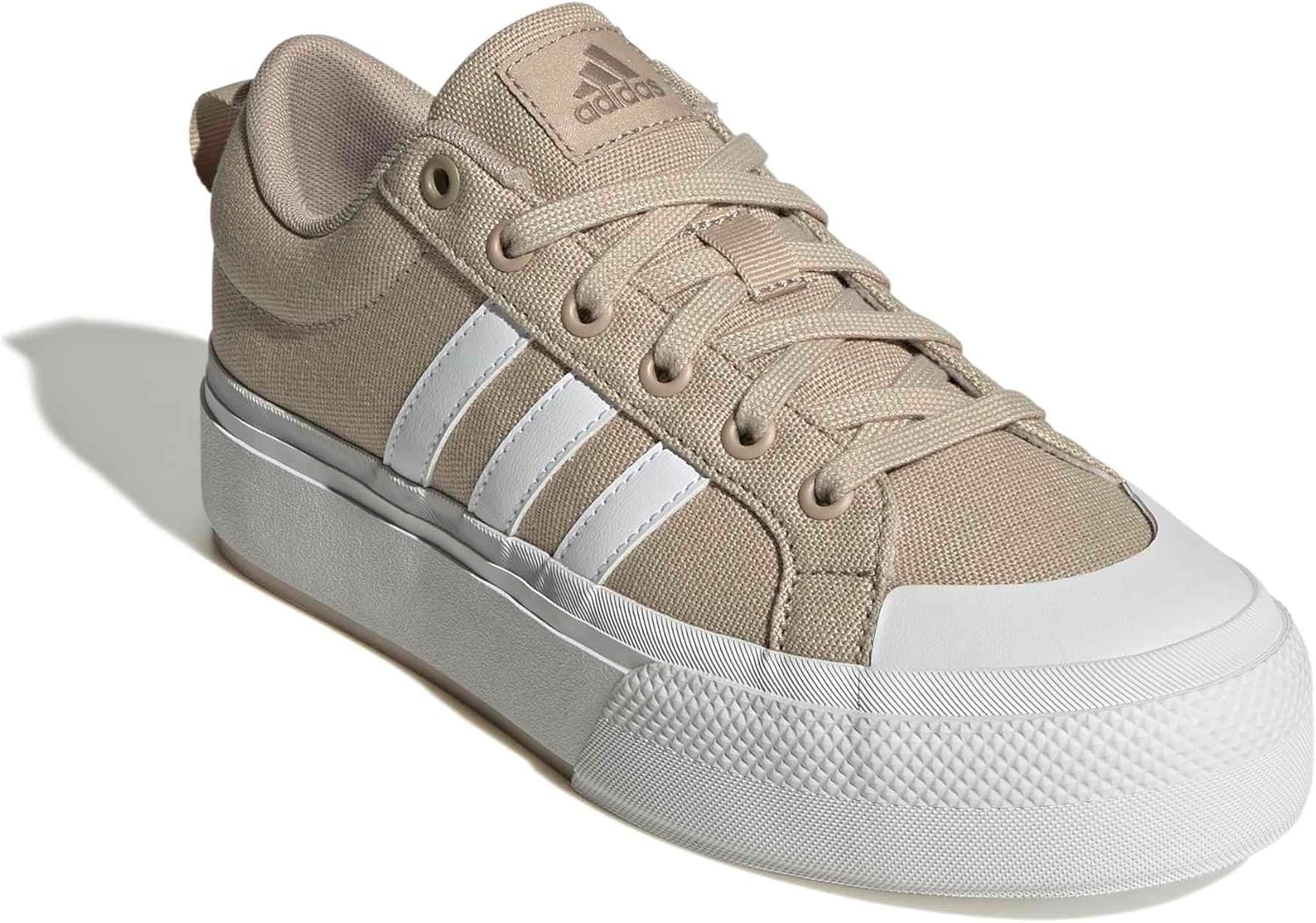 image:imageadidas Womens Bravada 20 Platform Sneakers Shoes Casual BlueClay BrownWhiteCyber Metallic