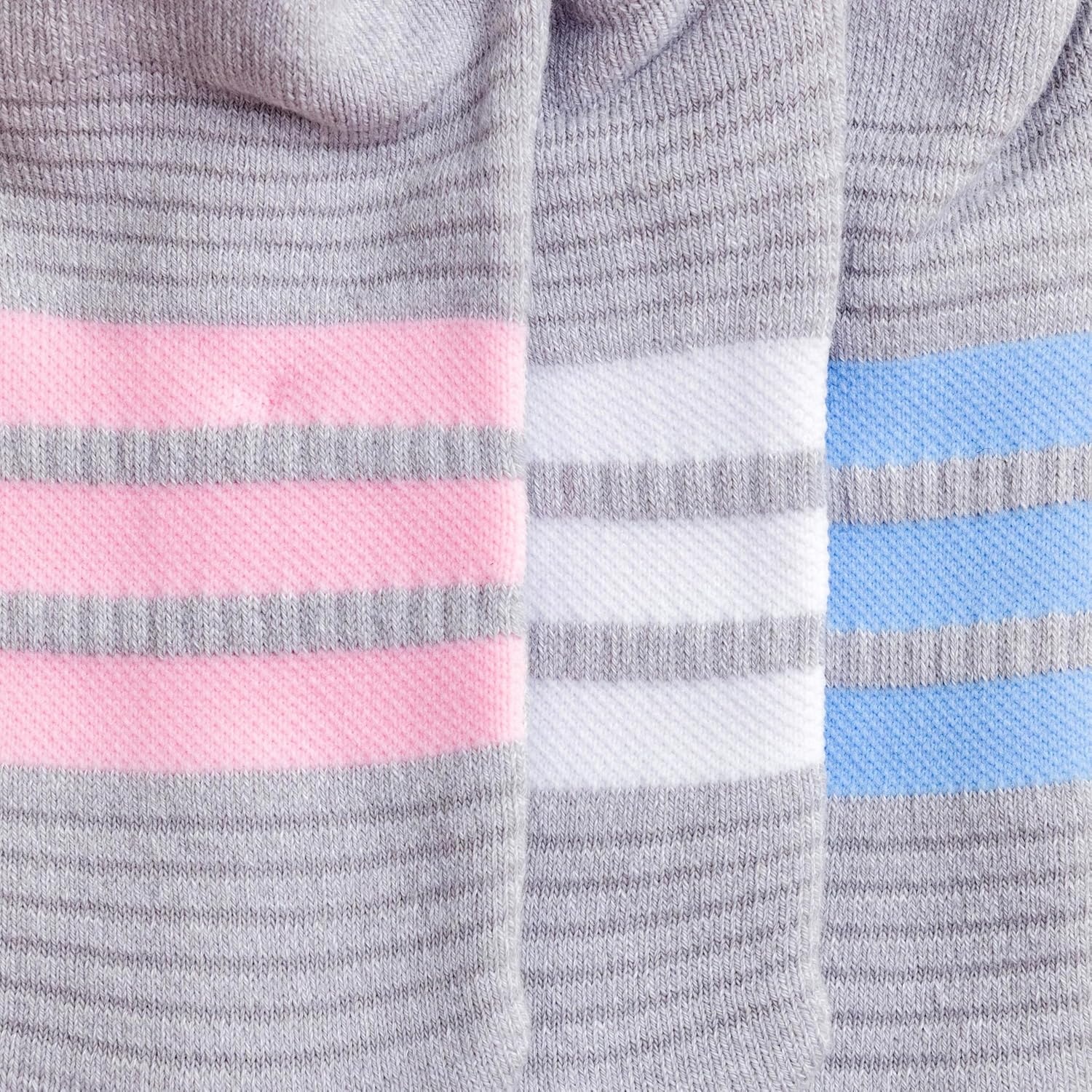 image:imageadidas Womens Cushioned Crew Socks 3 Pairs Durable amp ComfortableClear Onix GreyGlow BlueClear Pink4
