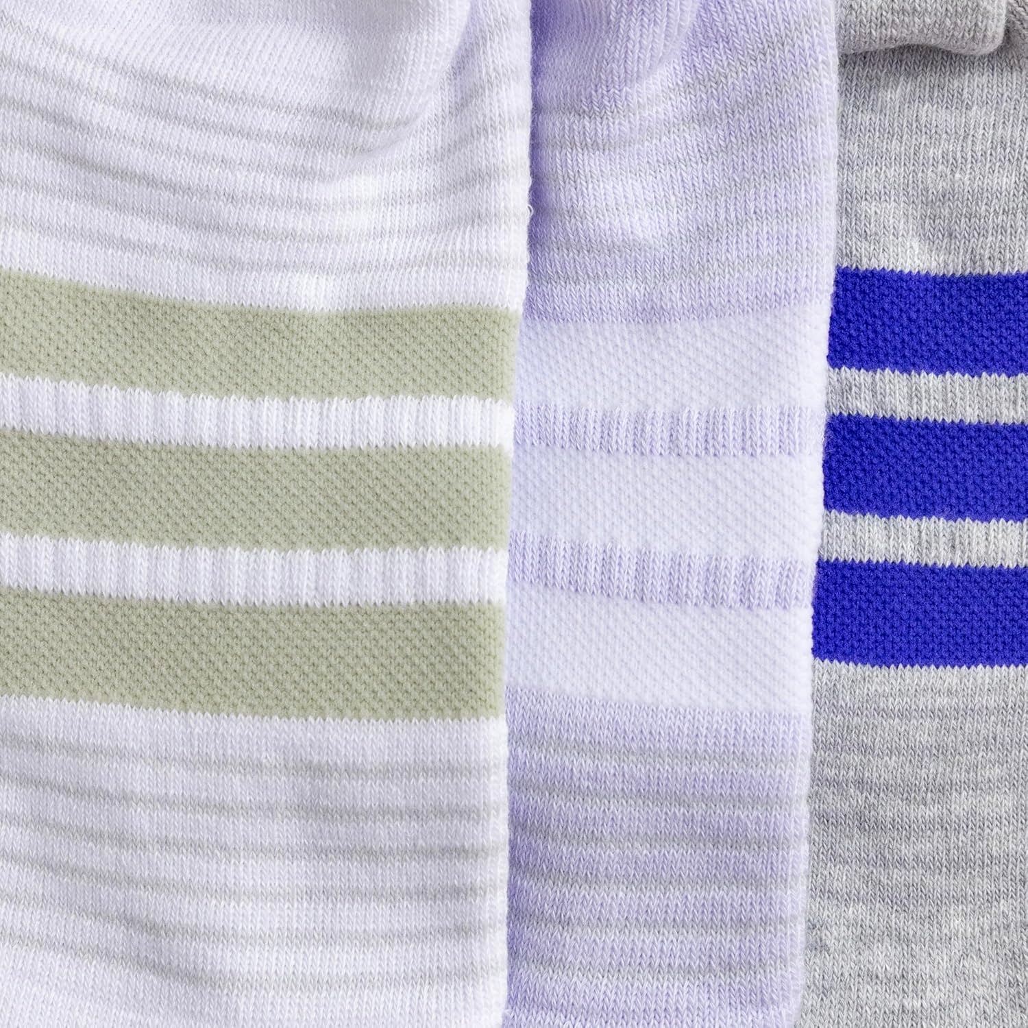 image:imageadidas Womens Cushioned Crew Socks 3 Pairs Durable amp ComfortableFrozen PurpleClear Onix GreySolar Purple4