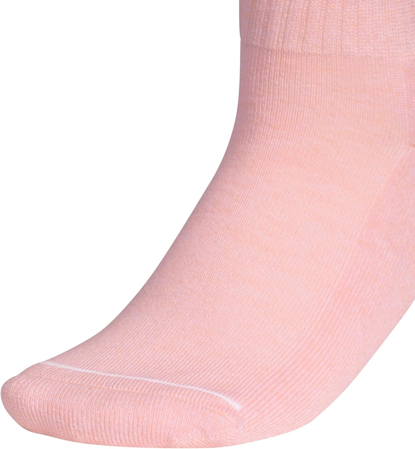 image:imageadidas Womens Cushioned Crew Socks 3 Pairs Durable amp ComfortableSemi Pink SparkGreyWhite3stripe3