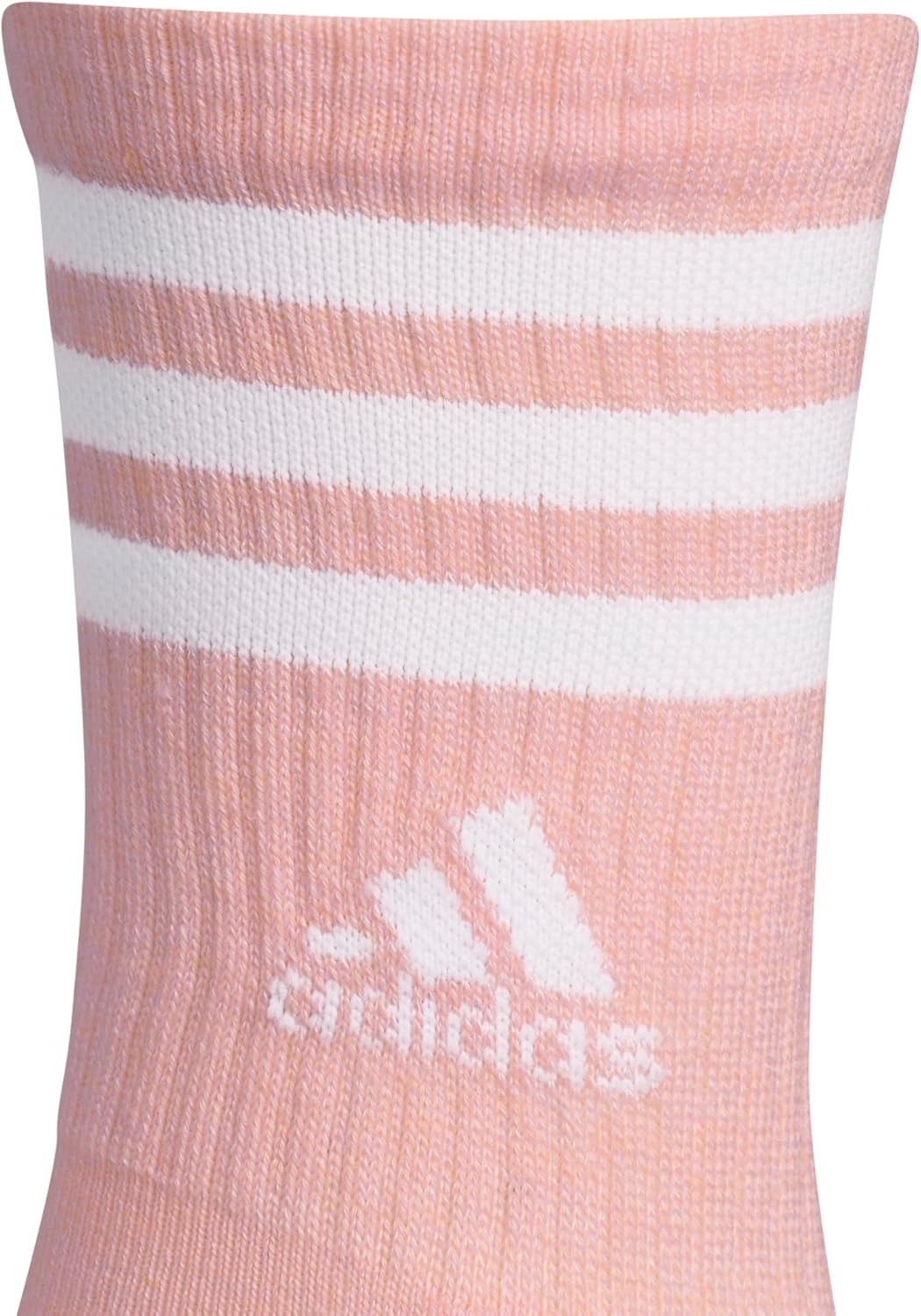 image:imageadidas Womens Cushioned Crew Socks 3 Pairs Durable amp ComfortableSemi Pink SparkGreyWhite3stripe3