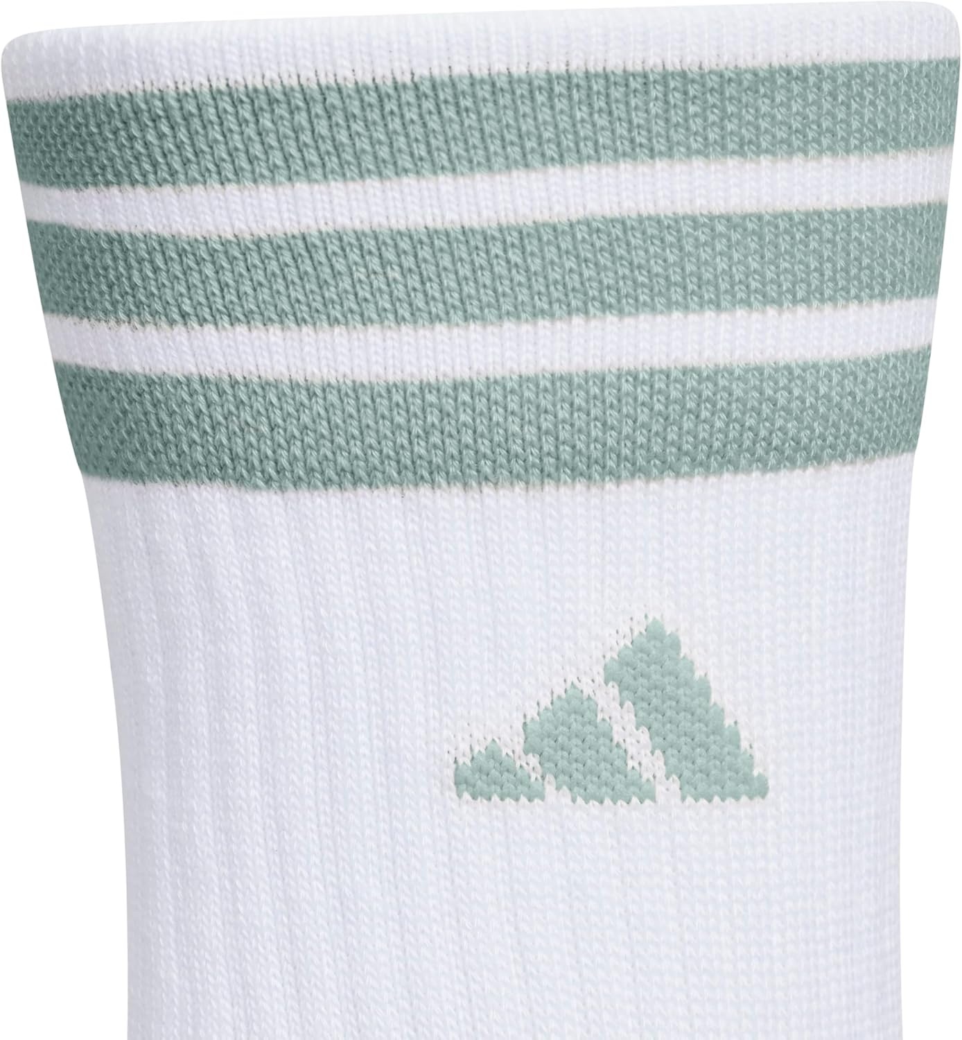 image:imageadidas Womens Cushioned Crew Socks 3 Pairs Durable amp ComfortableWonder Sage GreenWonder WhiteWhite3stripe4