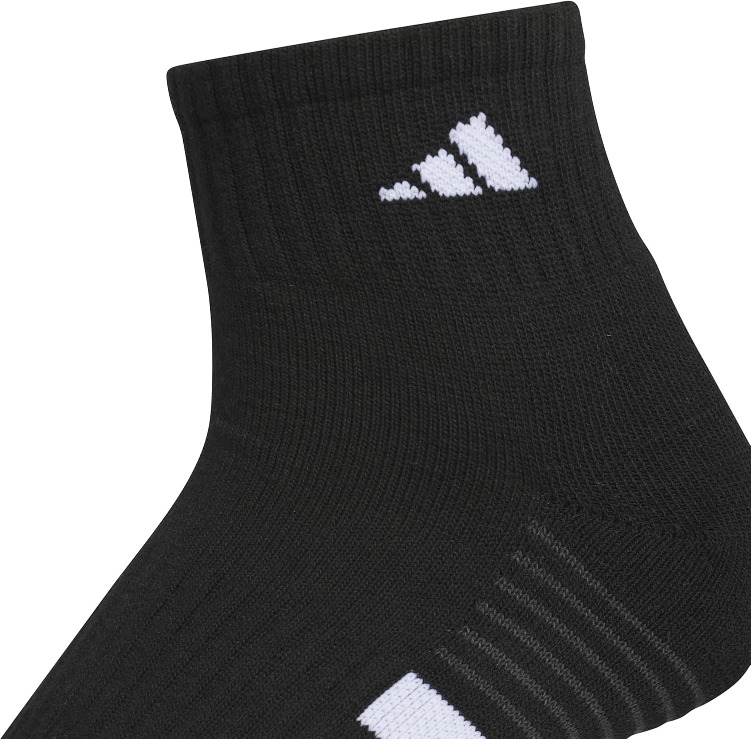 image:imageadidas Womens Cushioned Quarter Ankle Socks 3 Pairs Durable amp ComfortableBlackWhiteCarbon Grey4