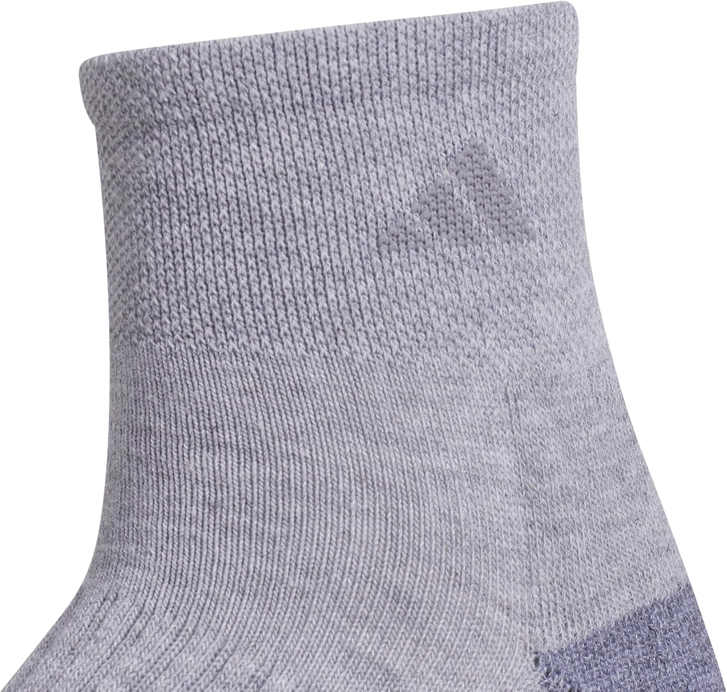 image:imageadidas Womens Cushioned Quarter Ankle Socks 3 Pairs Durable amp ComfortableCool Light HeatherLucid Fuchsia PinkBlue Fusion3
