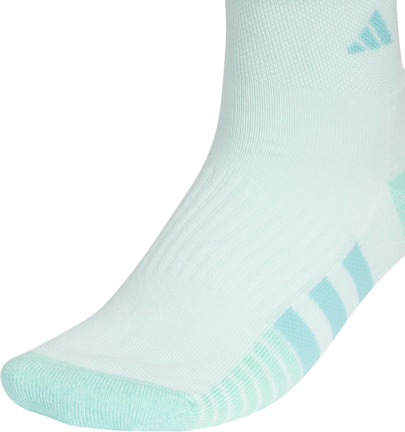image:imageadidas Womens Cushioned Quarter Ankle Socks 3 Pairs Durable amp ComfortableHalo Mint GreenWhiteGrey3