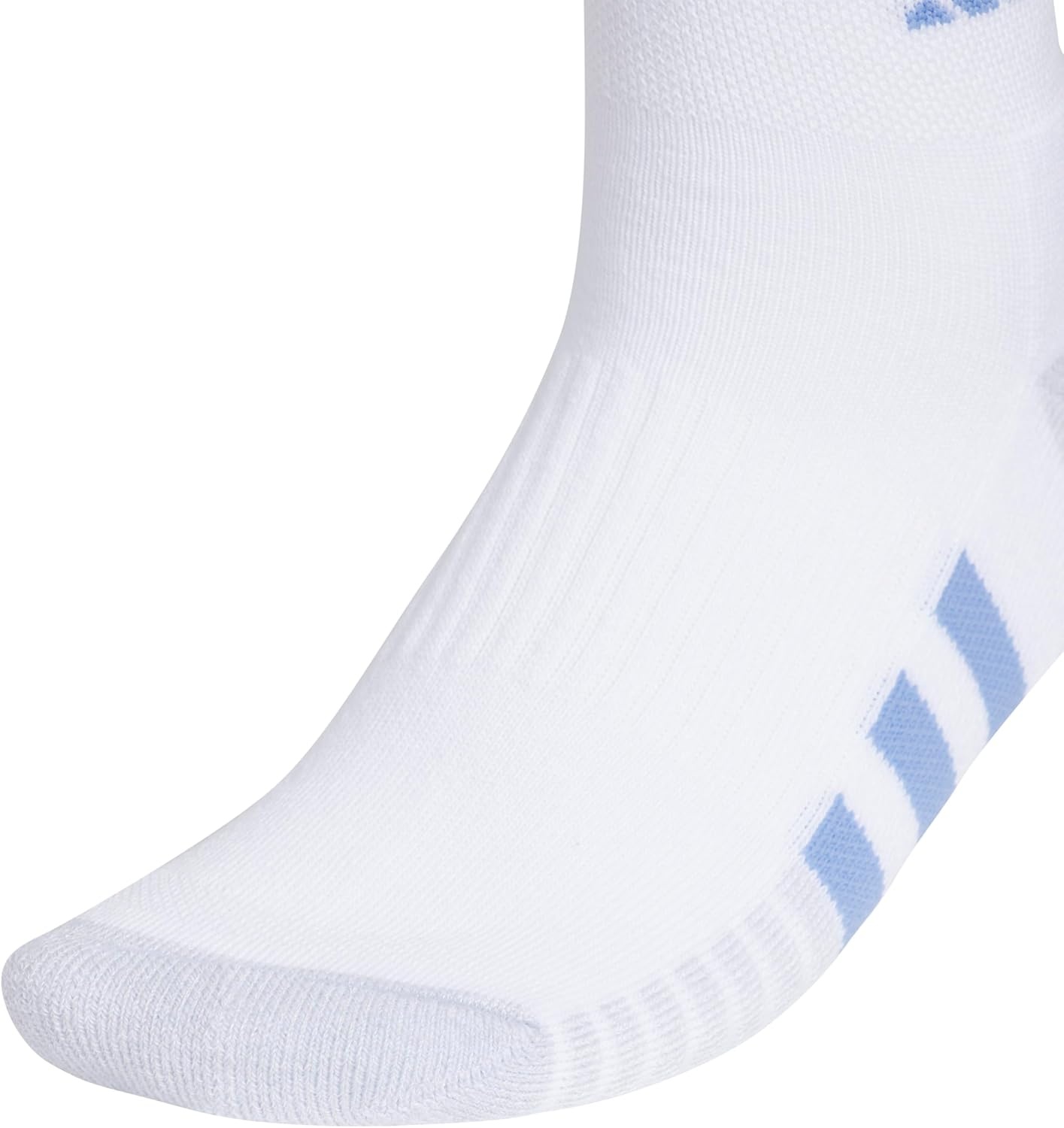 image:imageadidas Womens Cushioned Quarter Ankle Socks 3 Pairs Durable amp ComfortableWhiteBlue FusionPowder Teal Green3