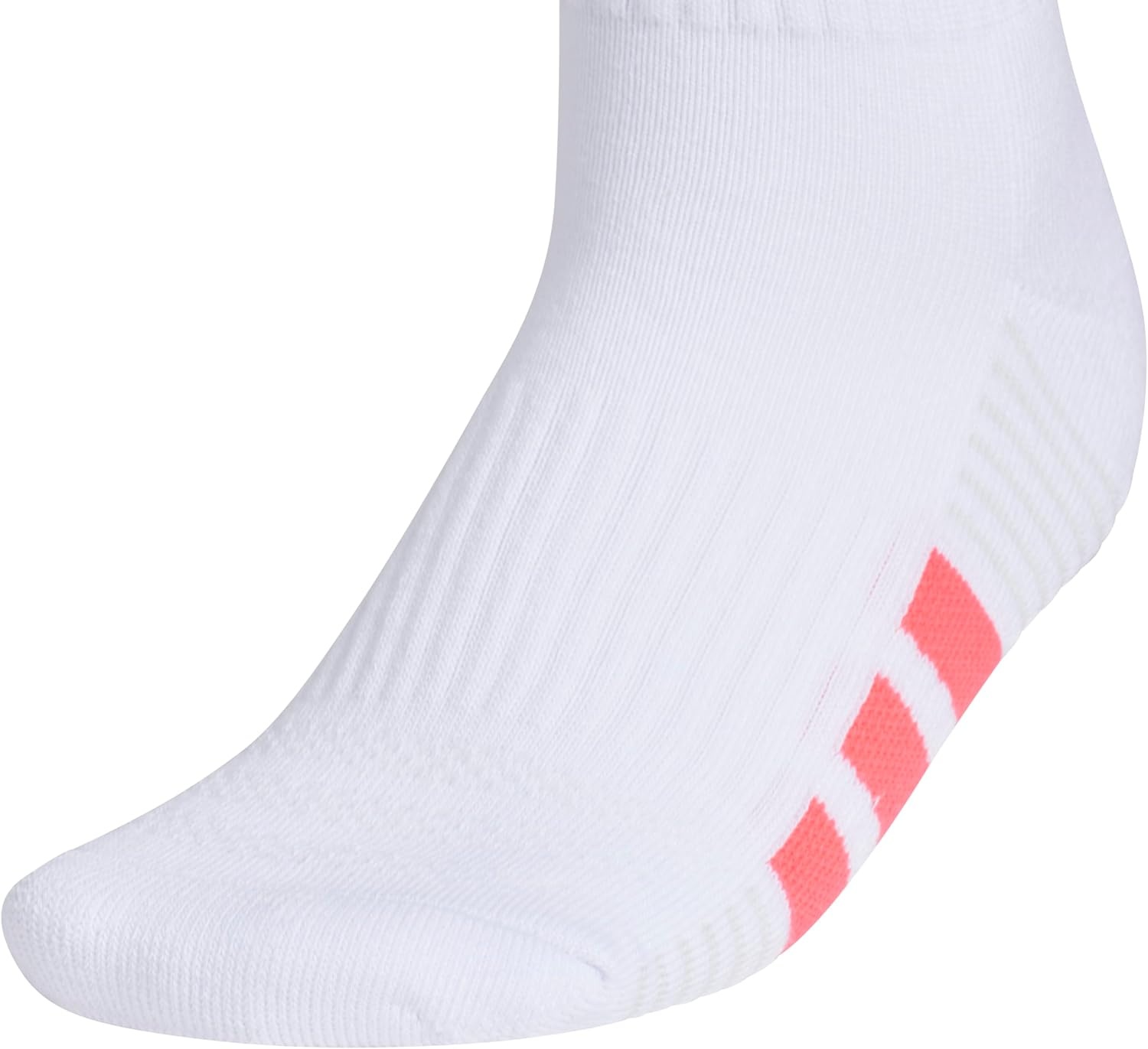 image:imageadidas Womens Cushioned Quarter Ankle Socks 3 Pairs Durable amp ComfortableWhitePure Turbo PinkClear Onix Grey4