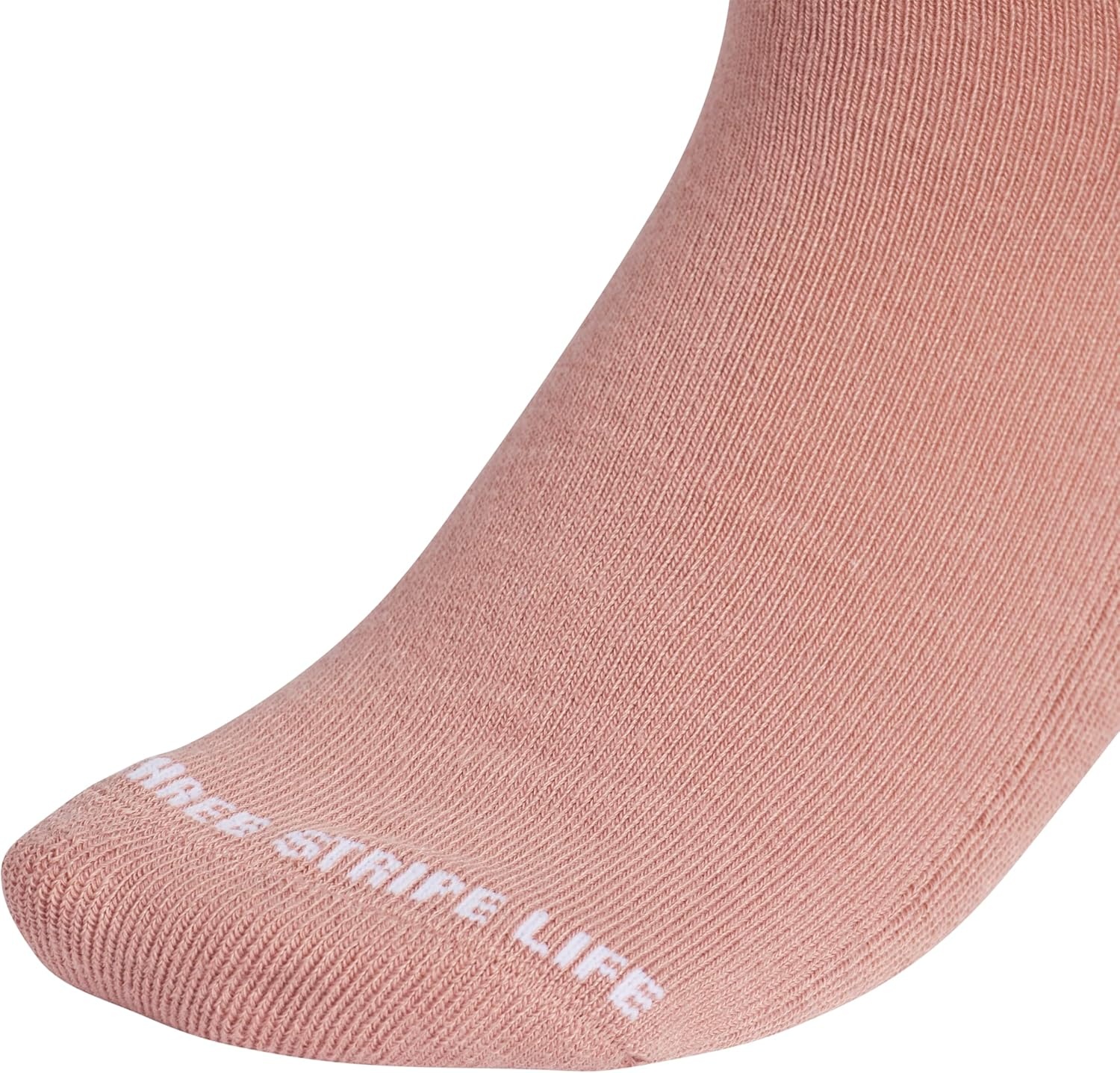 image:imageadidas Womens Cushioned Sport High Quarter Socks 3 Pairs Durable amp ComfortableWarm Clay PinkAluminaWhite2