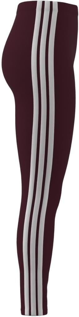 image:imageadidas Womens Essentials 3Stripes Cotton LeggingsAurora RubyWhite