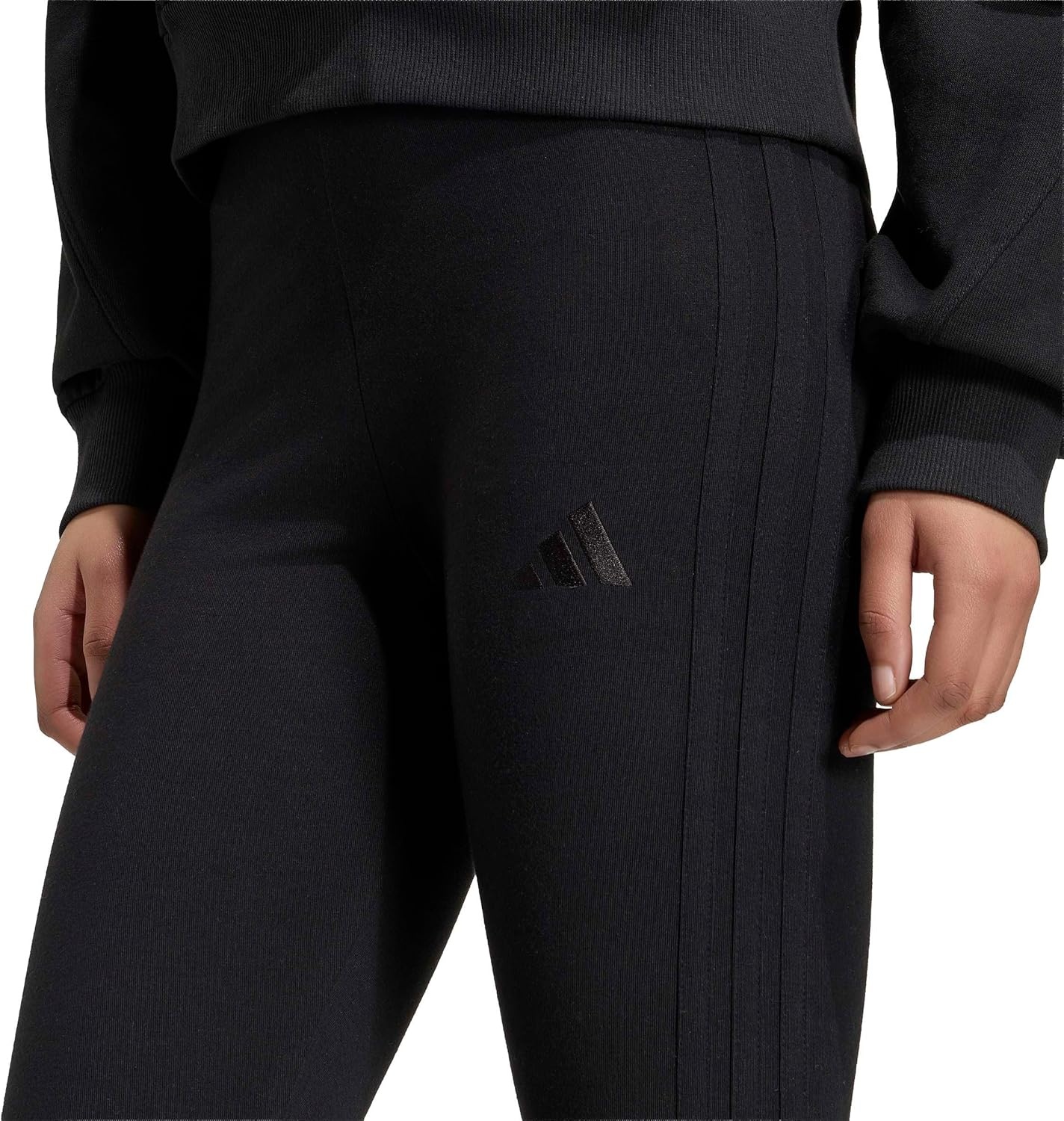 image:imageadidas Womens Essentials 3Stripes Cotton LeggingsBlack