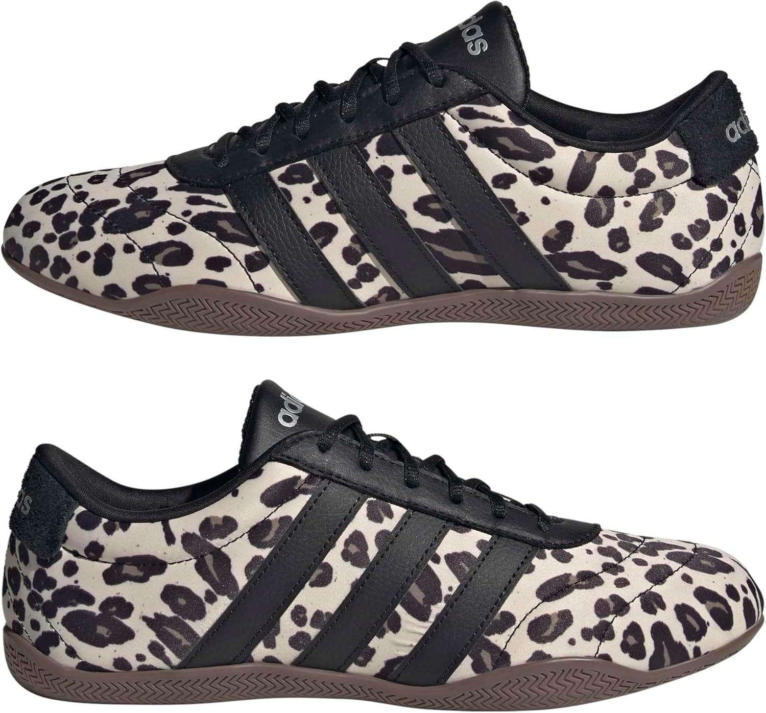 image:imageadidas Womens Grand Court Lo SneakersCrystal LinenBlackKhaki
