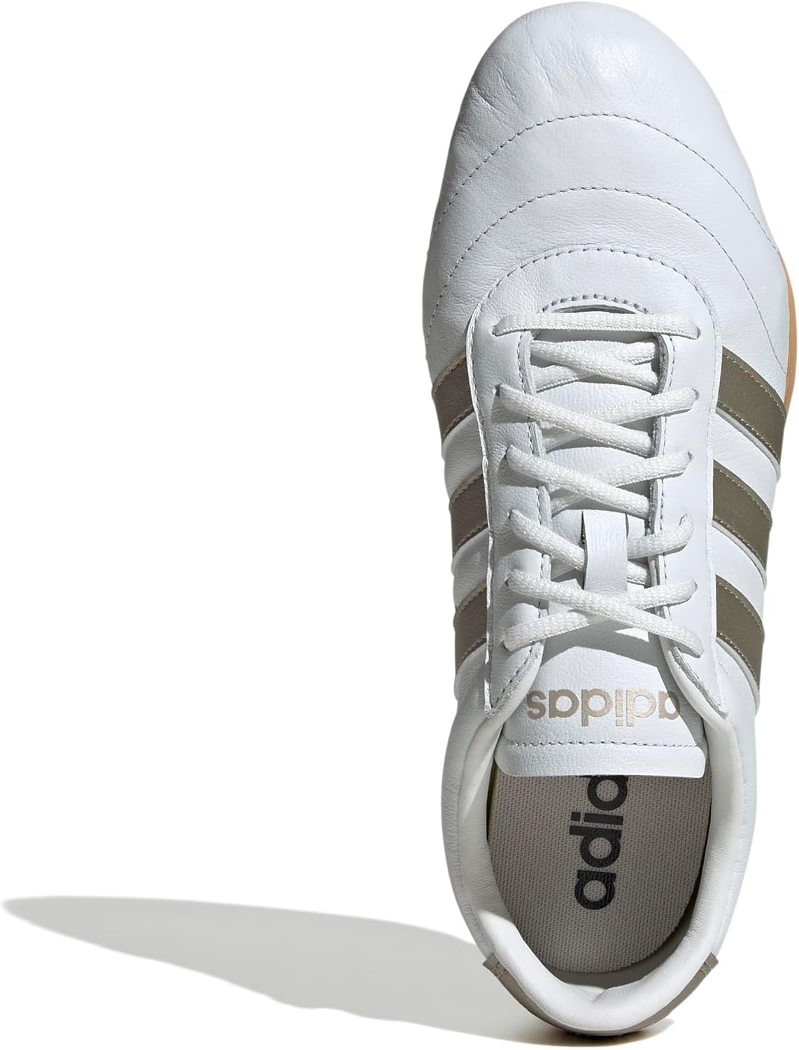 image:imageadidas Womens Grand Court Lo SneakersCrystal WhiteCyber MetallicGum