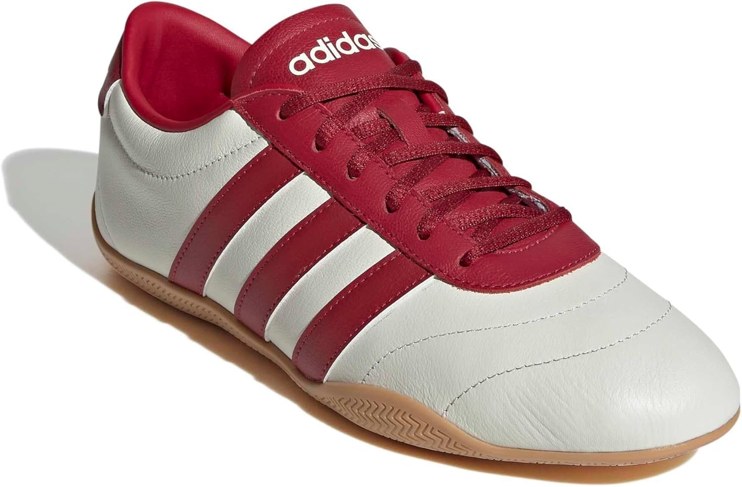 image:imageadidas Womens Grand Court Lo SneakersIvoryTeam Victory RedGum