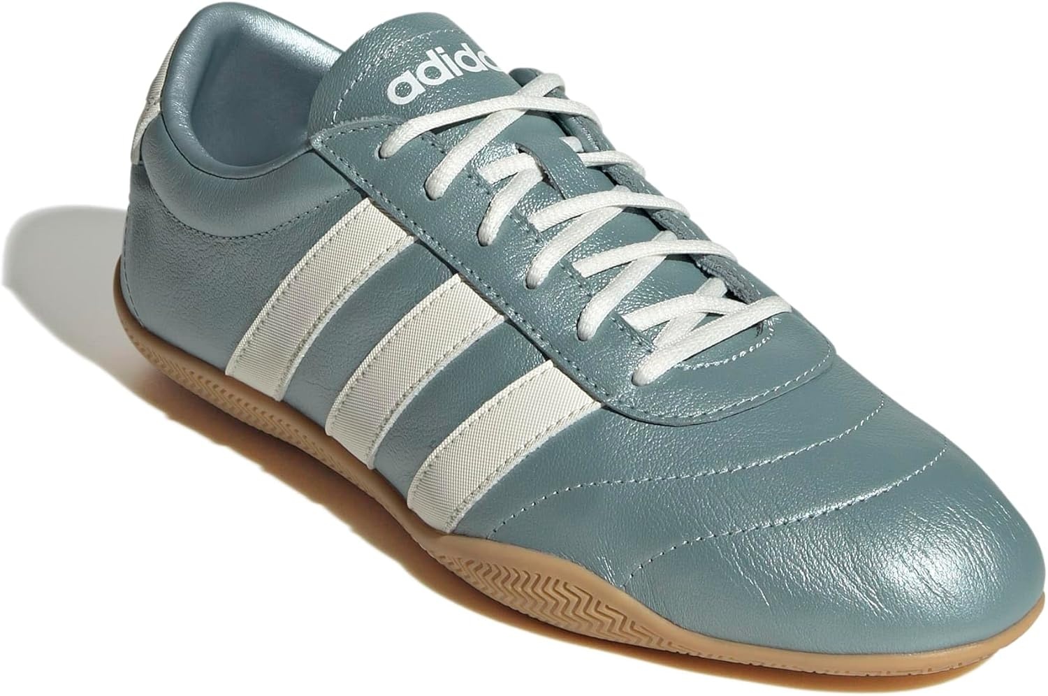 image:imageadidas Womens Grand Court Lo SneakersMagic Grey MetallicWhiteGum