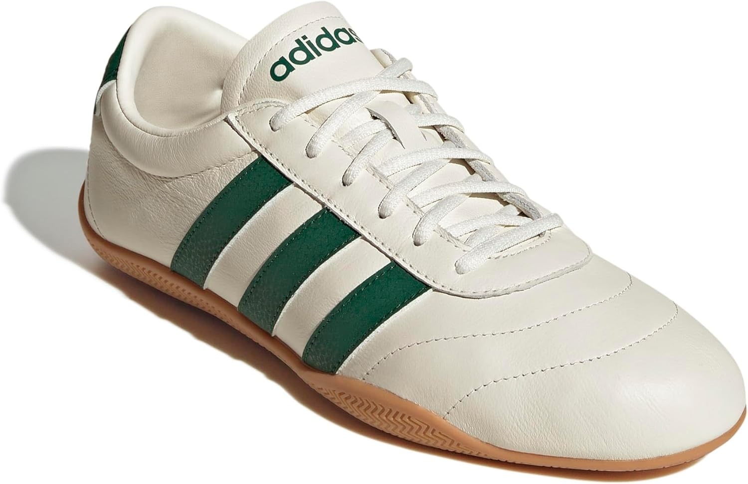 image:imageadidas Womens Grand Court Lo SneakersOff WhiteCollegiate GreenGum