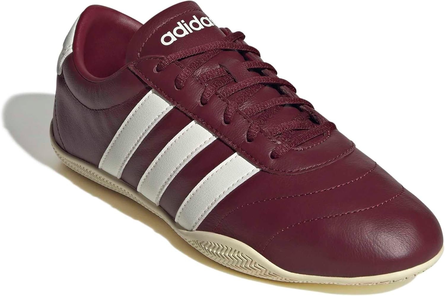 image:imageadidas Womens Grand Court Lo SneakersShadow RedOff WhiteShadow Red