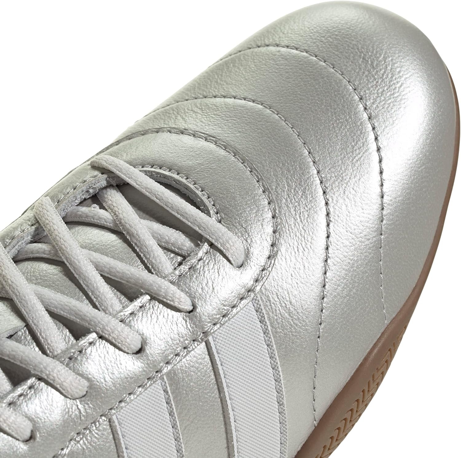 image:imageadidas Womens Grand Court Lo SneakersSilver MetallicCrystal WhiteGum