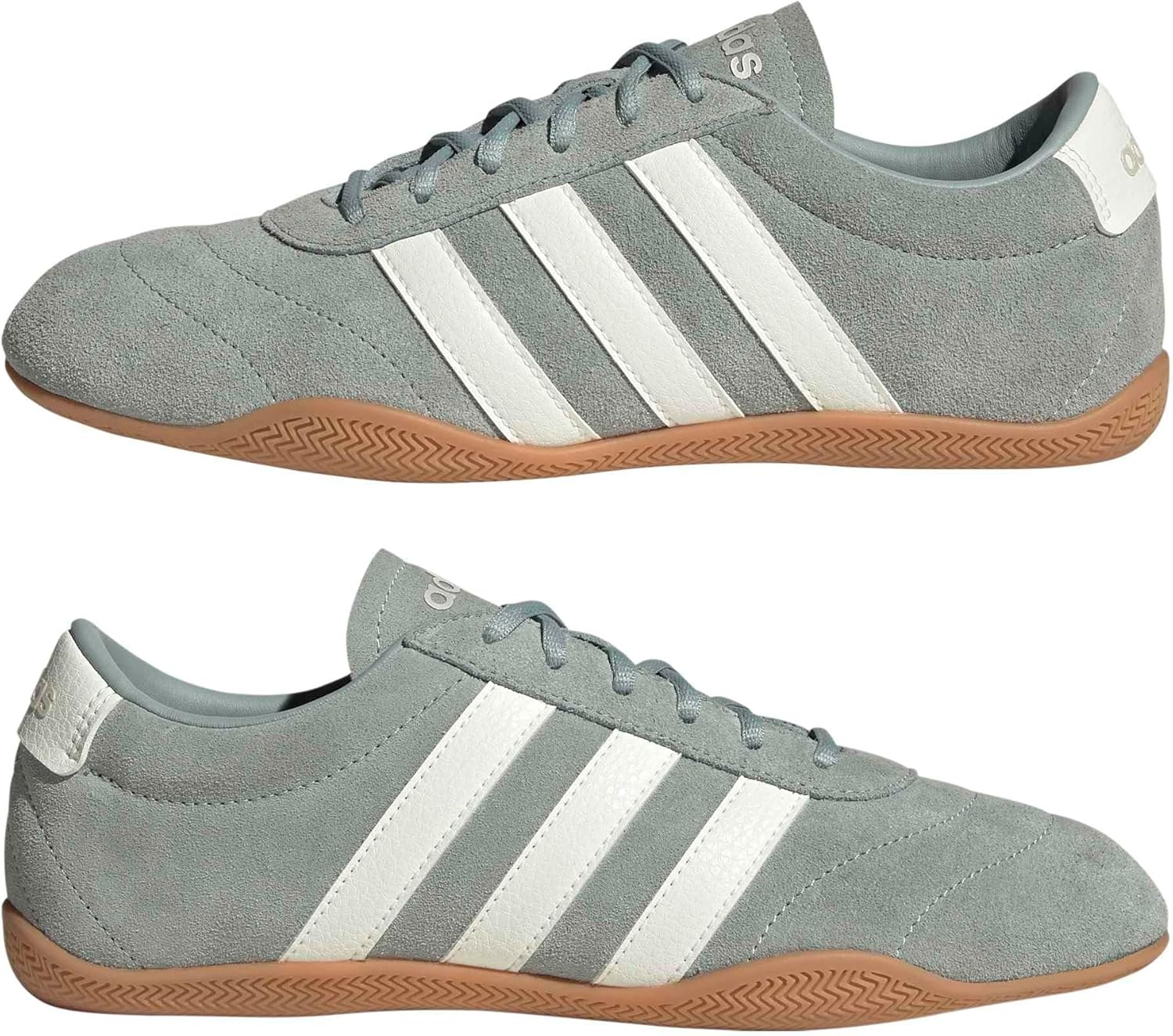 image:imageadidas Womens Grand Court Lo SneakersWonder SageOff WhiteZero Metallic