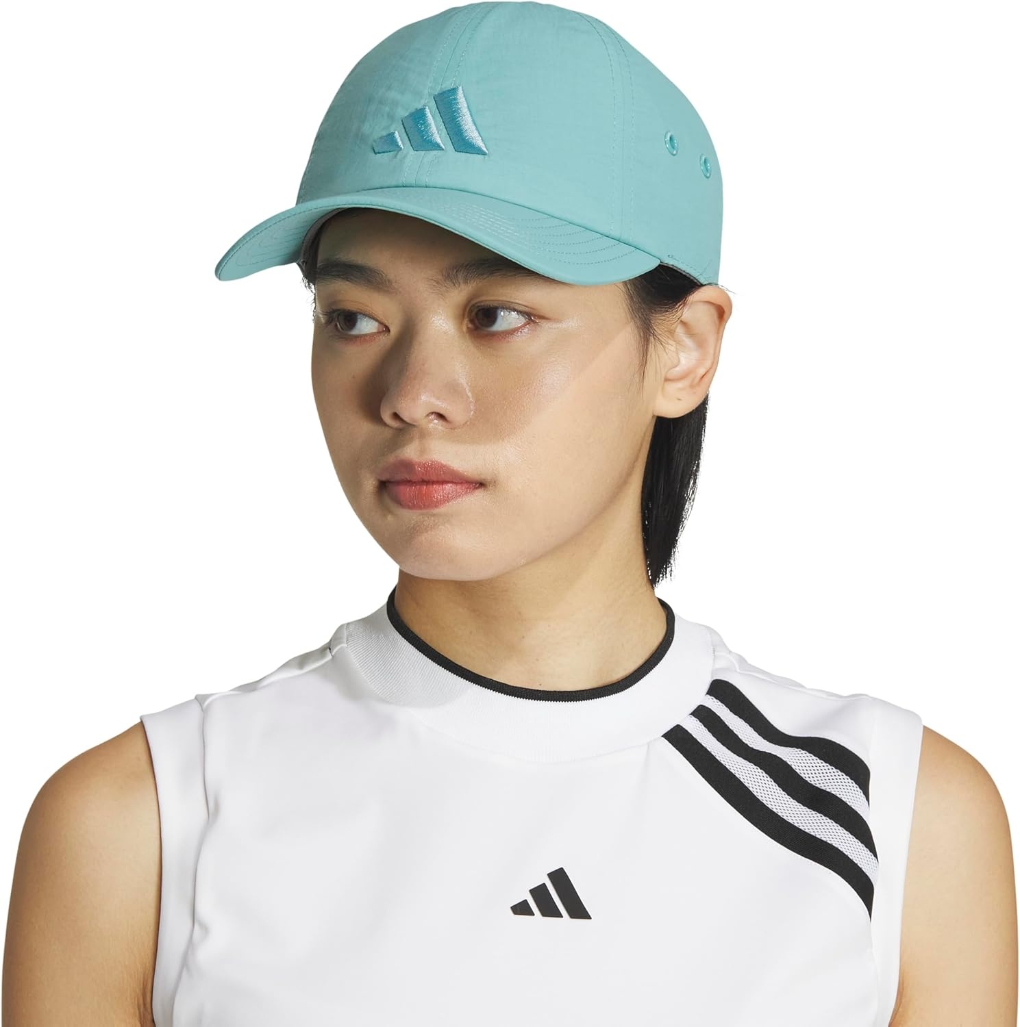 image:imageadidas Womens Influencer 3 Relaxed Strapback Adjustable Fit HatMint Tone Green