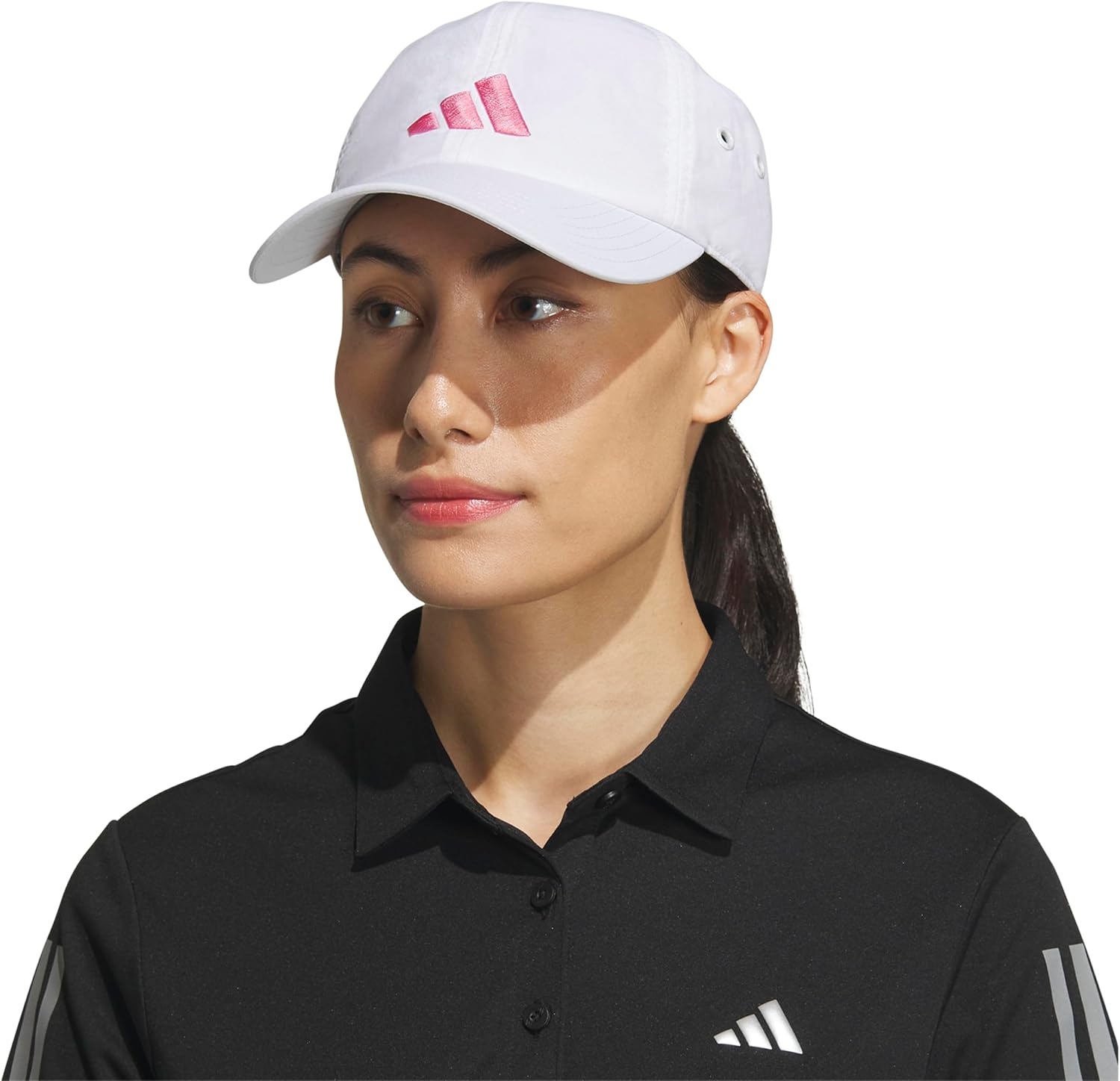 image:imageadidas Womens Influencer 3 Relaxed Strapback Adjustable Fit HatWhiteBliss Pink