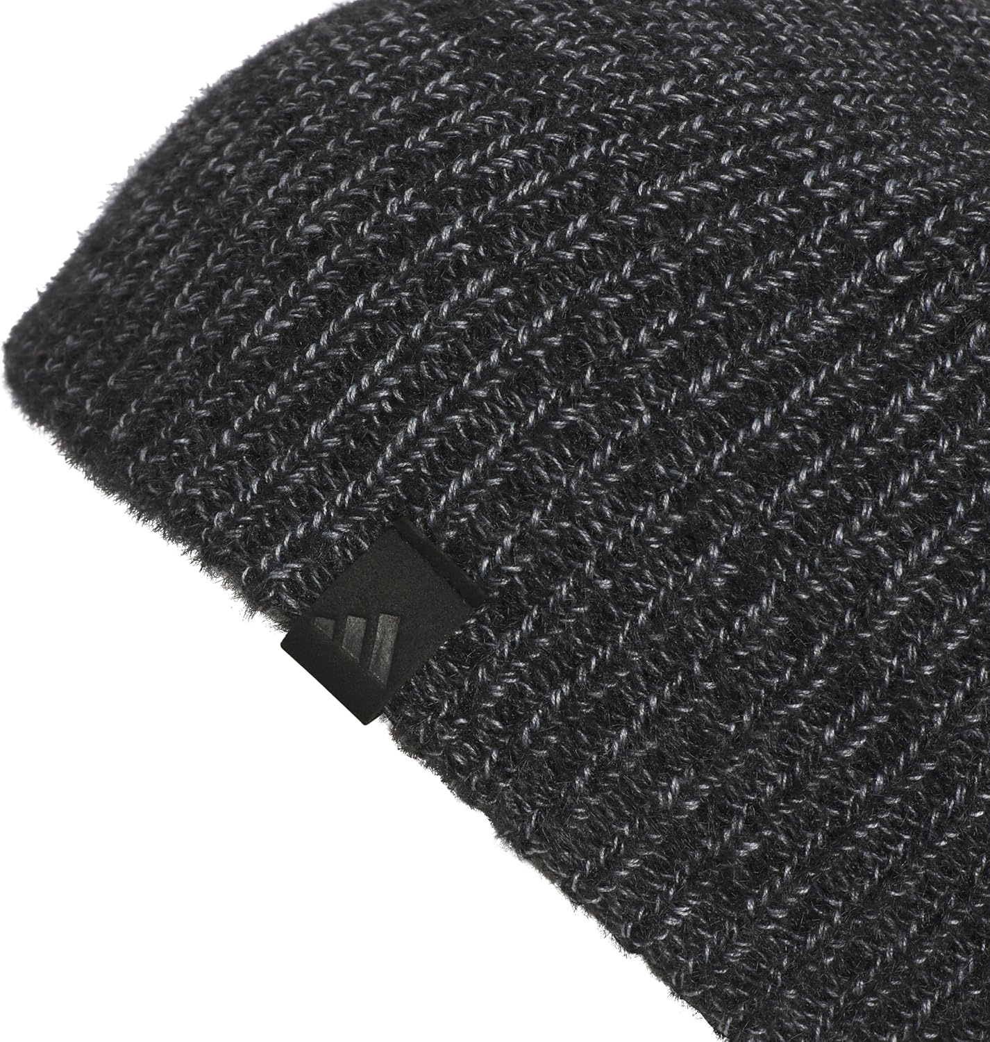image:imageadidas Womens Lifestyle Beanie Soft Fuzzy Knit Winter HatBlackGreyBlack
