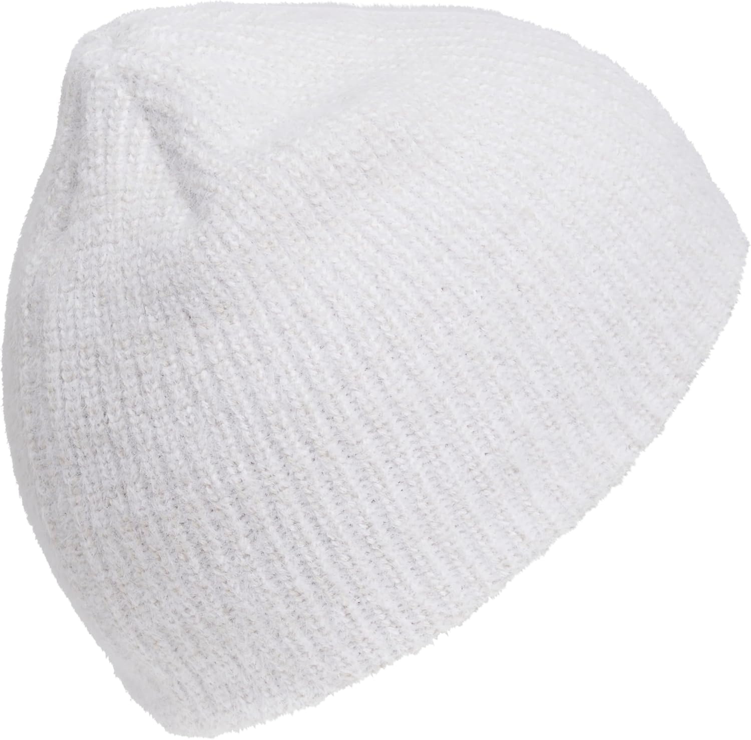 image:imageadidas Womens Lifestyle Beanie Soft Fuzzy Knit Winter HatWhiteWonder Alumina GreyHemp Beige