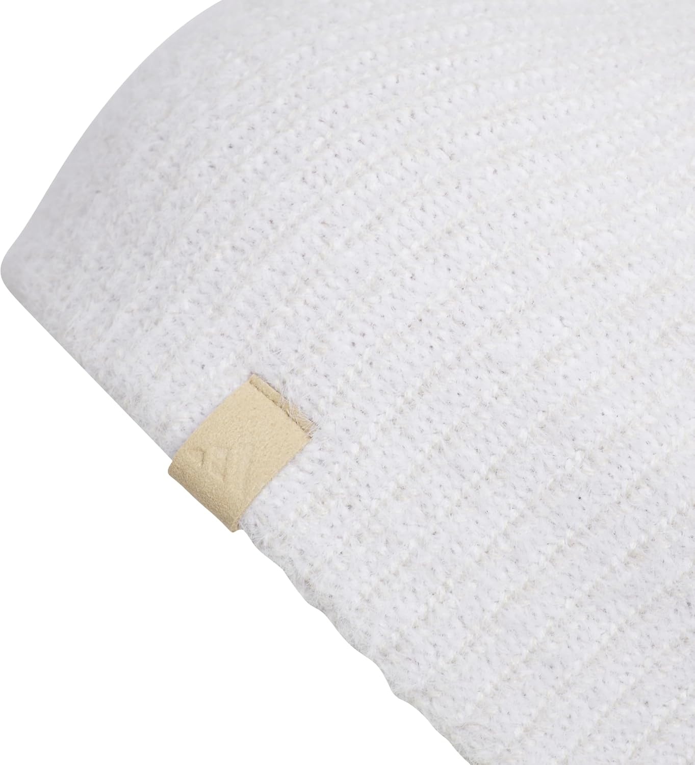 image:imageadidas Womens Lifestyle Beanie Soft Fuzzy Knit Winter HatWhiteWonder Alumina GreyHemp Beige