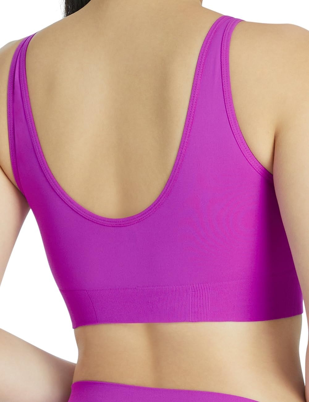 image:imageadidas Womens Micro 720 Seamless Scoop Lounge Bra with Removable CookiesLilac