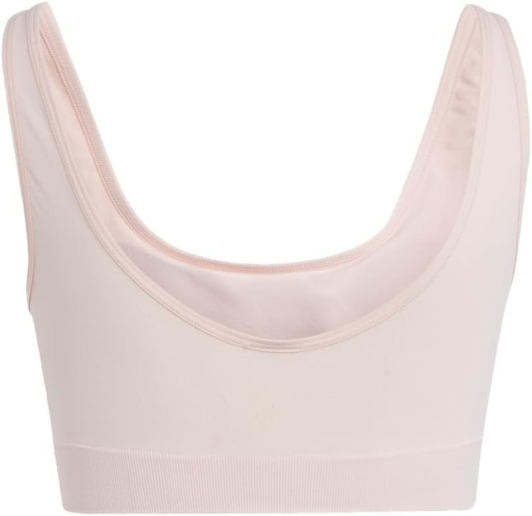 image:imageadidas Womens Micro 720 Seamless Scoop Lounge Bra with Removable CookiesPeach Whip