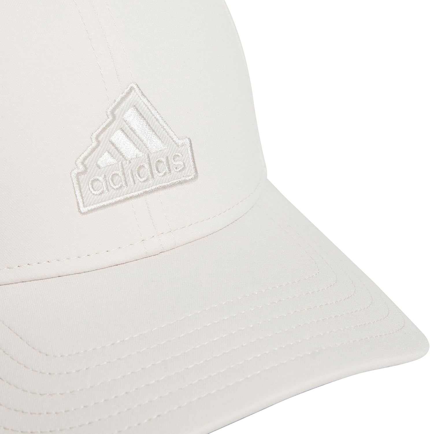 image:imageadidas Womens Must Have Medium Crown Structured Adjustable Fit Strapback HatAlumina BeigeGreyWhite