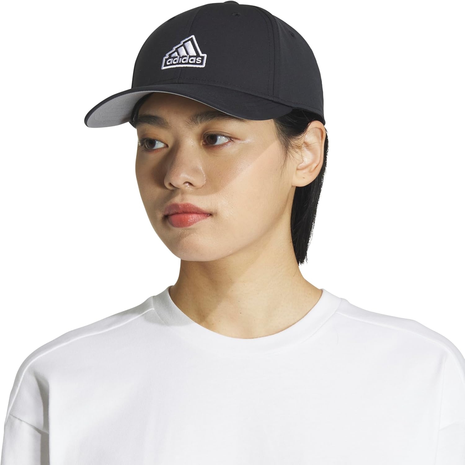 image:imageadidas Womens Must Have Medium Crown Structured Adjustable Fit Strapback HatBlack