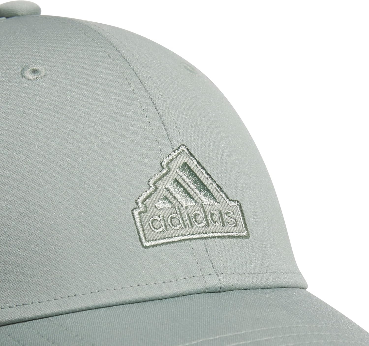 image:imageadidas Womens Must Have Medium Crown Structured Adjustable Fit Strapback HatSilver GreenGreyWhite