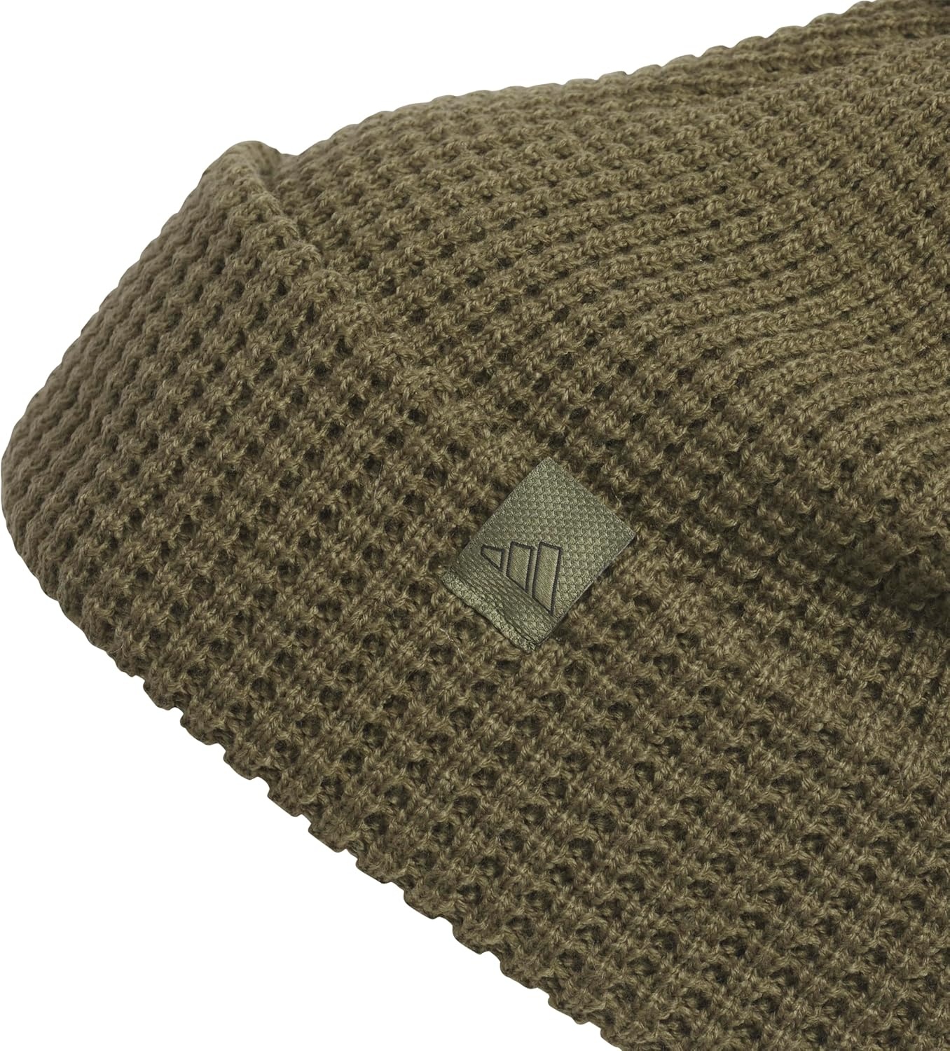 image:imageadidas Womens Pom Pom Beanie Knit Ballie Hat Standard FitPomOlive Strata GreenBlack