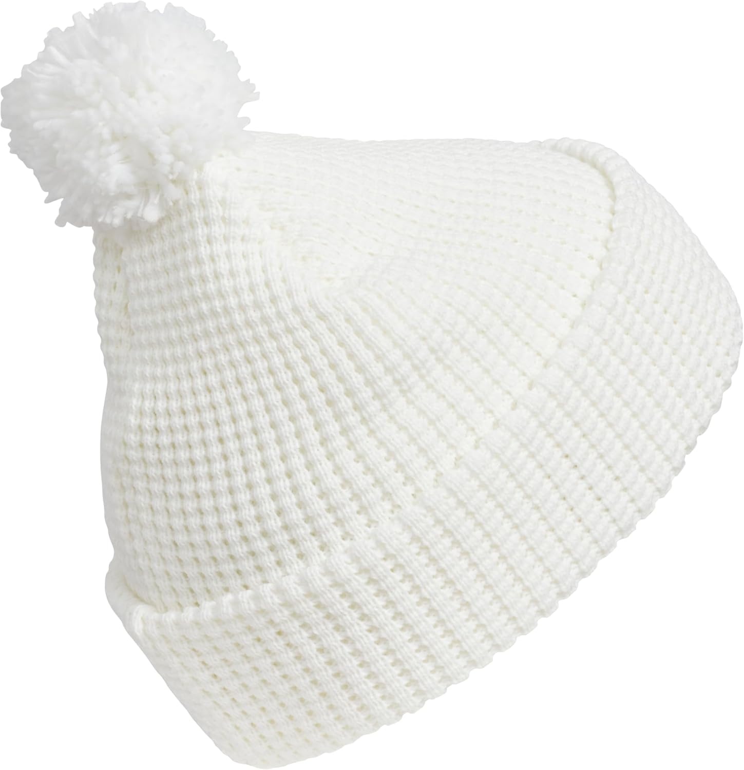 image:imageadidas Womens Pom Pom Beanie Knit Ballie Hat Standard FitPomWhiteGrey
