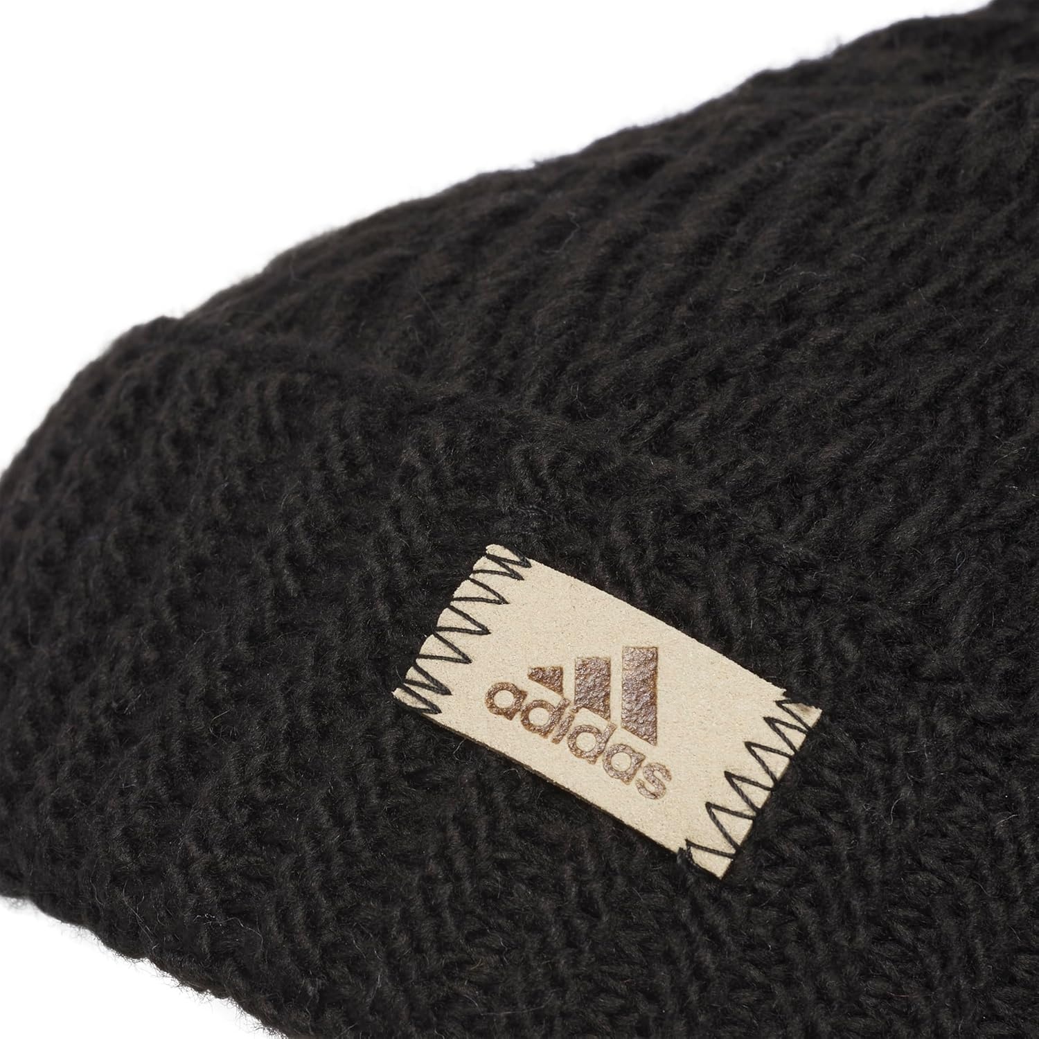 image:imageadidas Womens Pom Pom Beanie Knit Ballie Hat Standard FitTwilightBlackOnix Grey F23