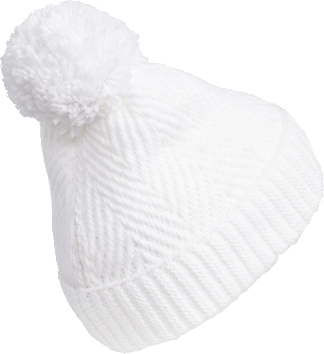 image:imageadidas Womens Pom Pom Beanie Knit Ballie Hat Standard FitTwilightWhiteClear Onix Grey F23