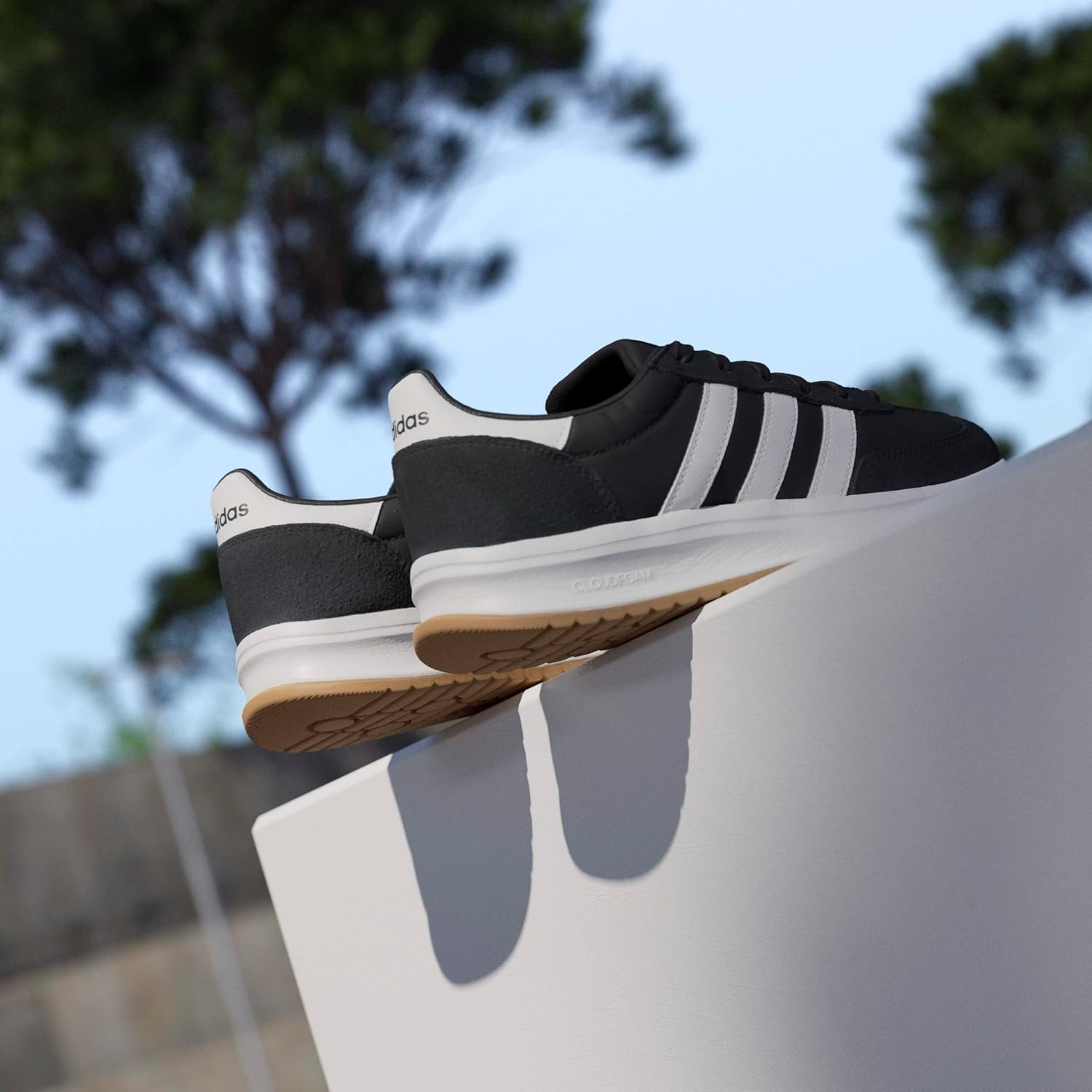 image:imageadidas Womens Run 70s 20 ShoeBlackCore WhiteCore White