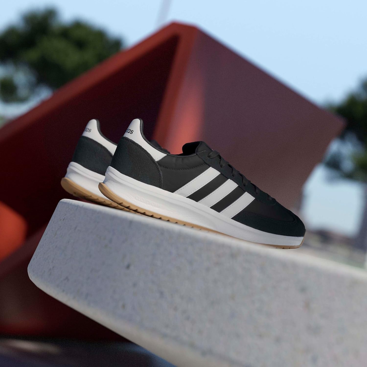 image:imageadidas Womens Run 70s 20 ShoeBlackCore WhiteCore White