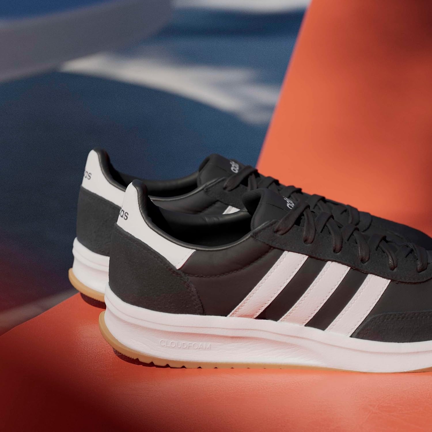image:imageadidas Womens Run 70s 20 ShoeBlackCore WhiteCore White