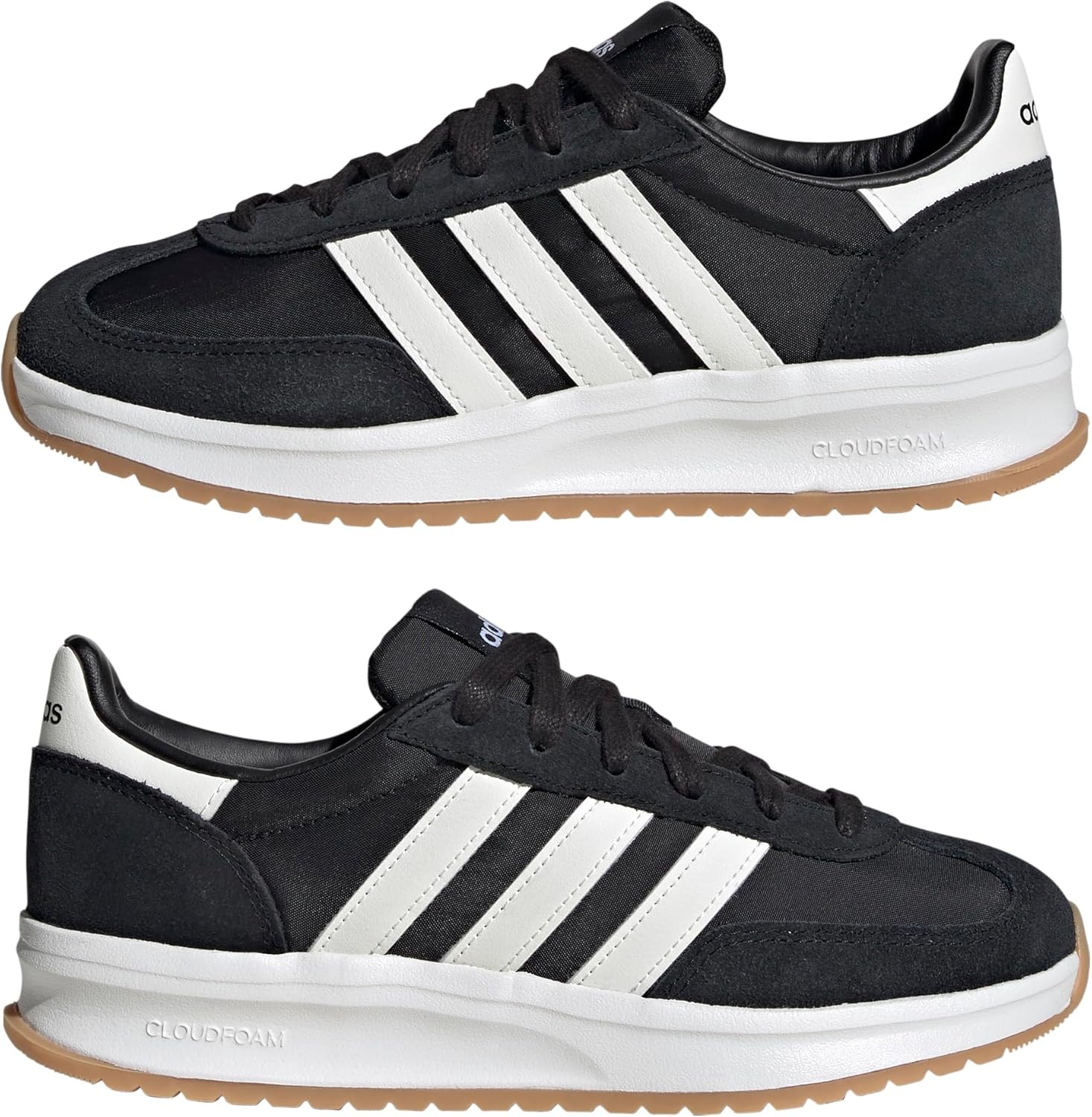 image:imageadidas Womens Run 70s 20 ShoeBlackCore WhiteCore White