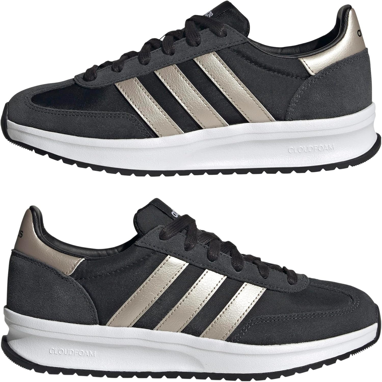 image:imageadidas Womens Run 70s 20 ShoeBlackCyber MetallicCarbon