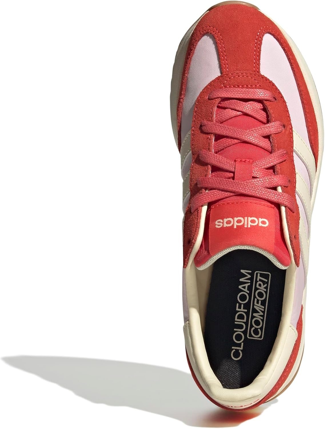 image:imageadidas Womens Run 70s 20 ShoeClear PinkWarm VanillaSemi Lucid Red