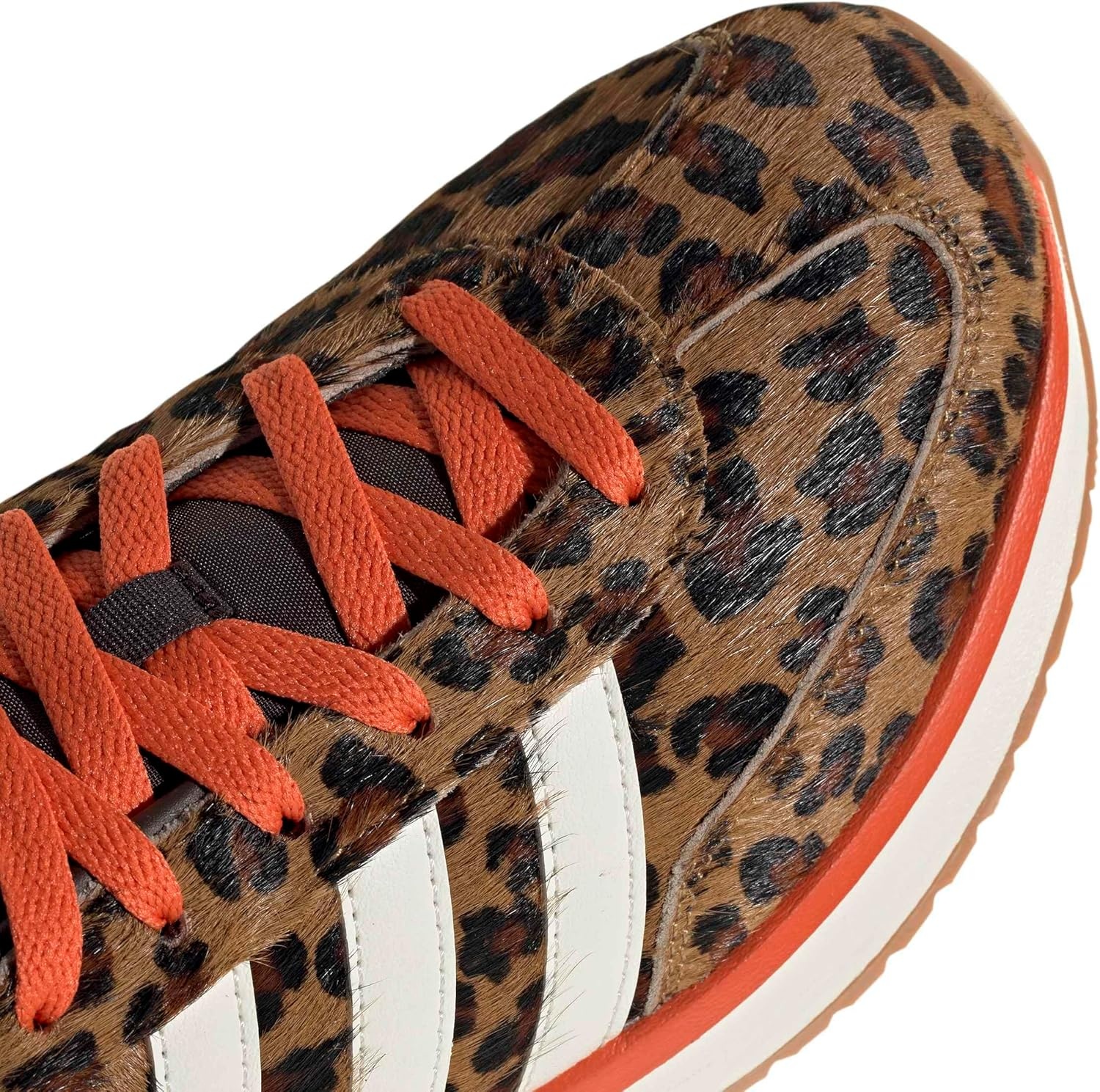 image:imageadidas Womens Run 70s 20 ShoeDark BrownOff WhiteSemi Impact Orange