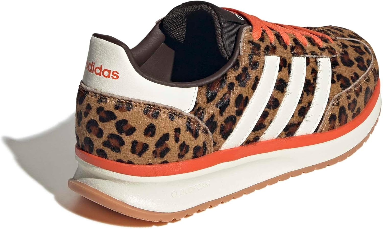 image:imageadidas Womens Run 70s 20 ShoeDark BrownOff WhiteSemi Impact Orange