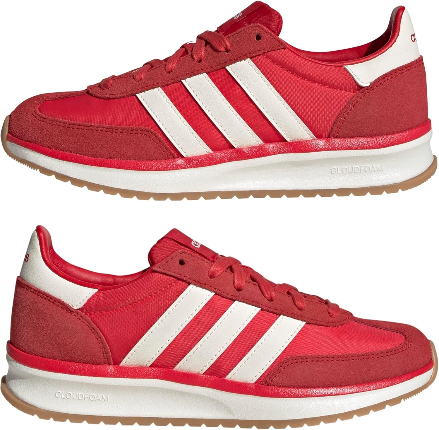 image:imageadidas Womens Run 70s 20 ShoePure RubyOff WhiteBetter Scarlet
