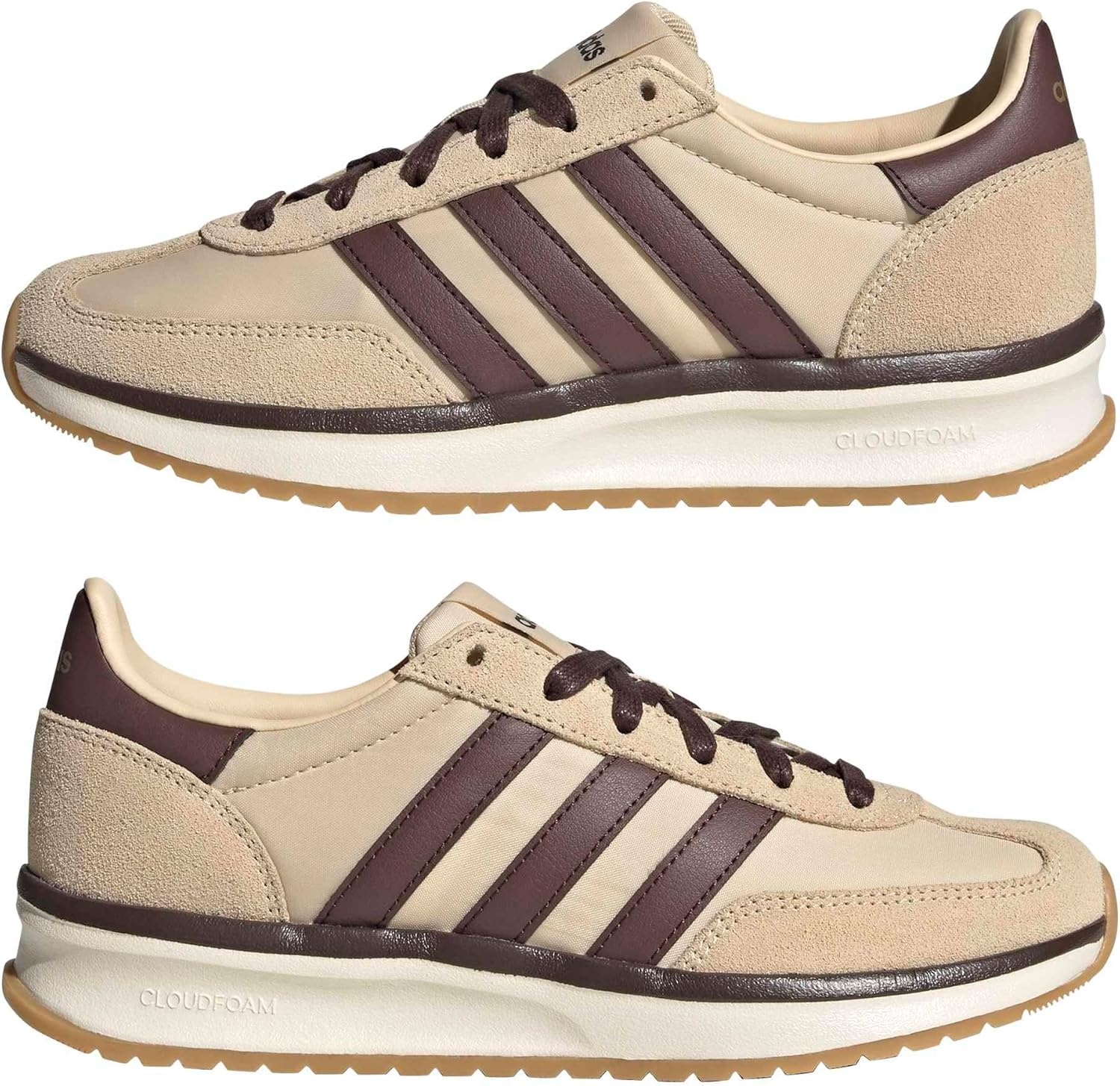 image:imageadidas Womens Run 70s 20 ShoeSand StrataShadow BrownOff White
