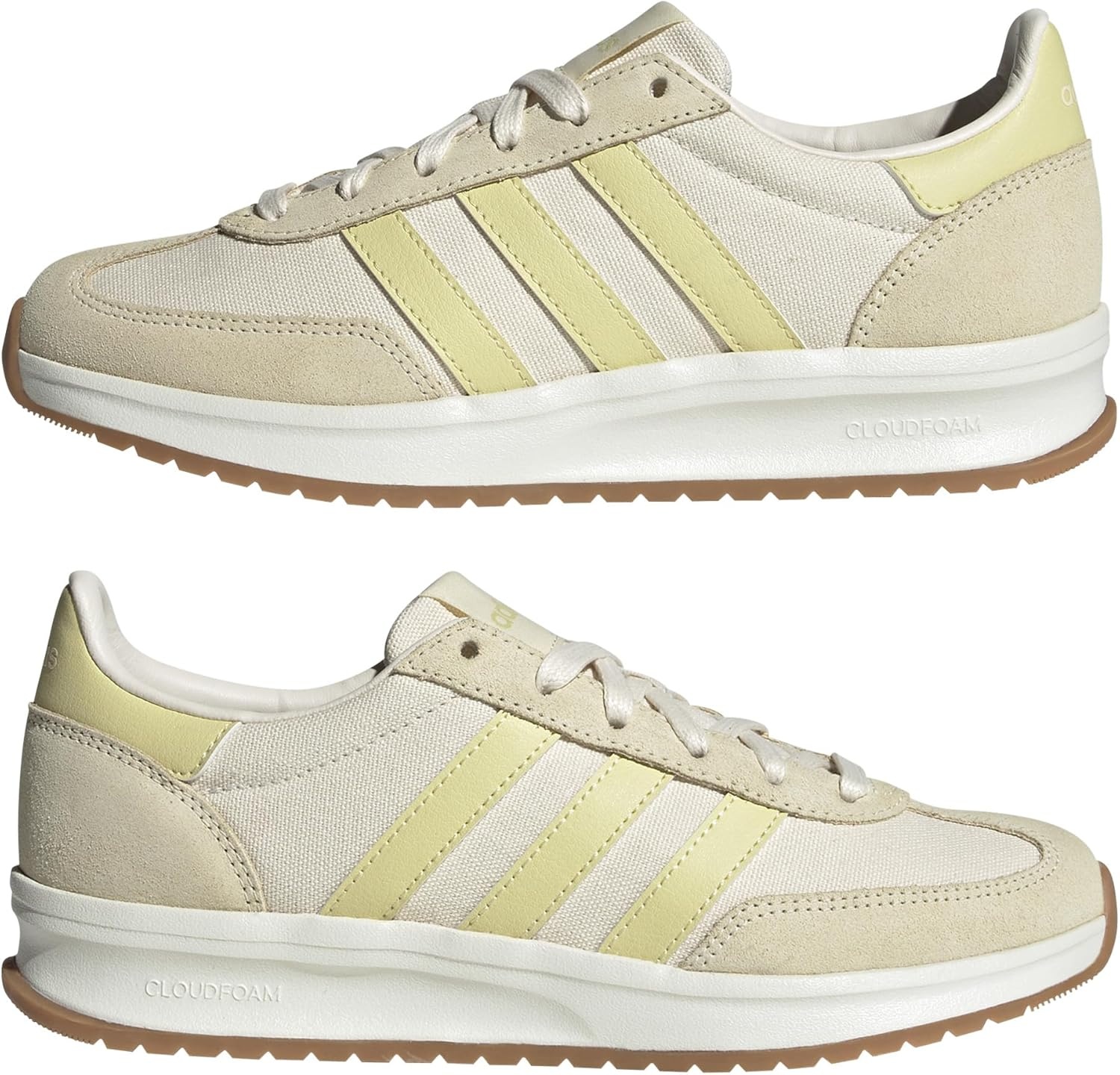 image:imageadidas Womens Run 70s 20 ShoeWonder WhitePowder YellowWarm Vanilla